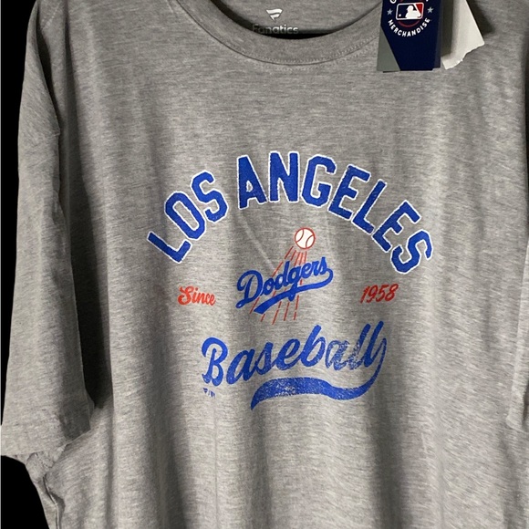 Fanatics New Los Angeles Dodgers Baseball Grey Sz.3XL - Picture 6 of 9